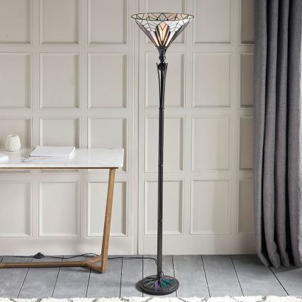 Endon 63933 - Candeeiro de chão ASTORIA 1xE27/60W/230V diâmetro 40 cm