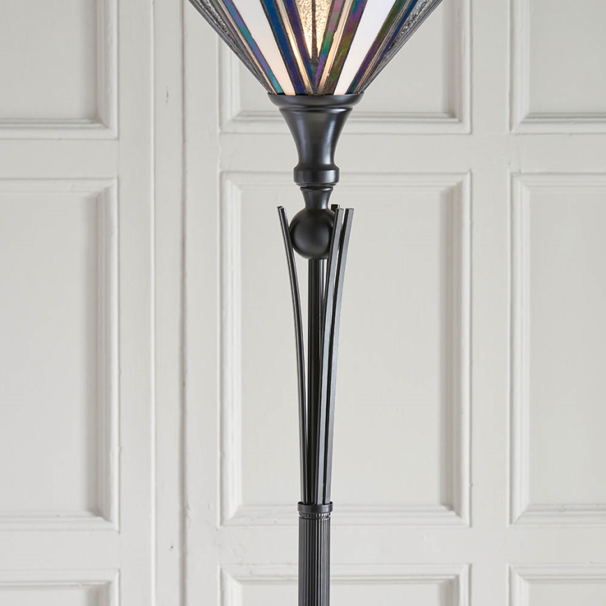 Endon 63933 - Candeeiro de chão ASTORIA 1xE27/60W/230V diâmetro 40 cm