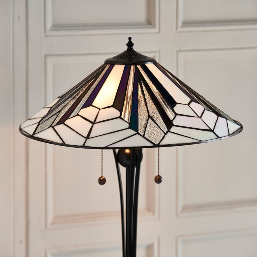 Endon 63934 - Candeeiro de chão ASTORIA 2xE27/60W/230V diâmetro 48 cm