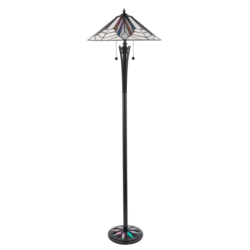 Endon 63934 - Candeeiro de chão ASTORIA 2xE27/60W/230V diâmetro 48 cm