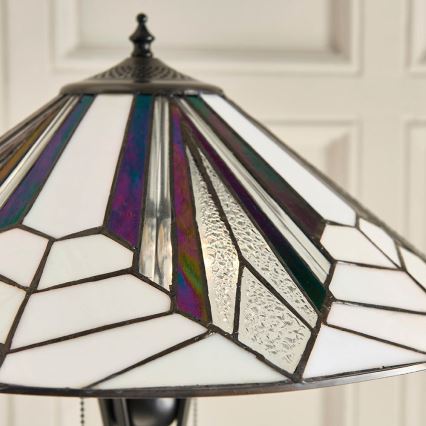Endon 63934 - Candeeiro de chão ASTORIA 2xE27/60W/230V diâmetro 48 cm