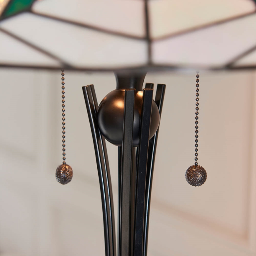 Endon 63934 - Candeeiro de chão ASTORIA 2xE27/60W/230V diâmetro 48 cm