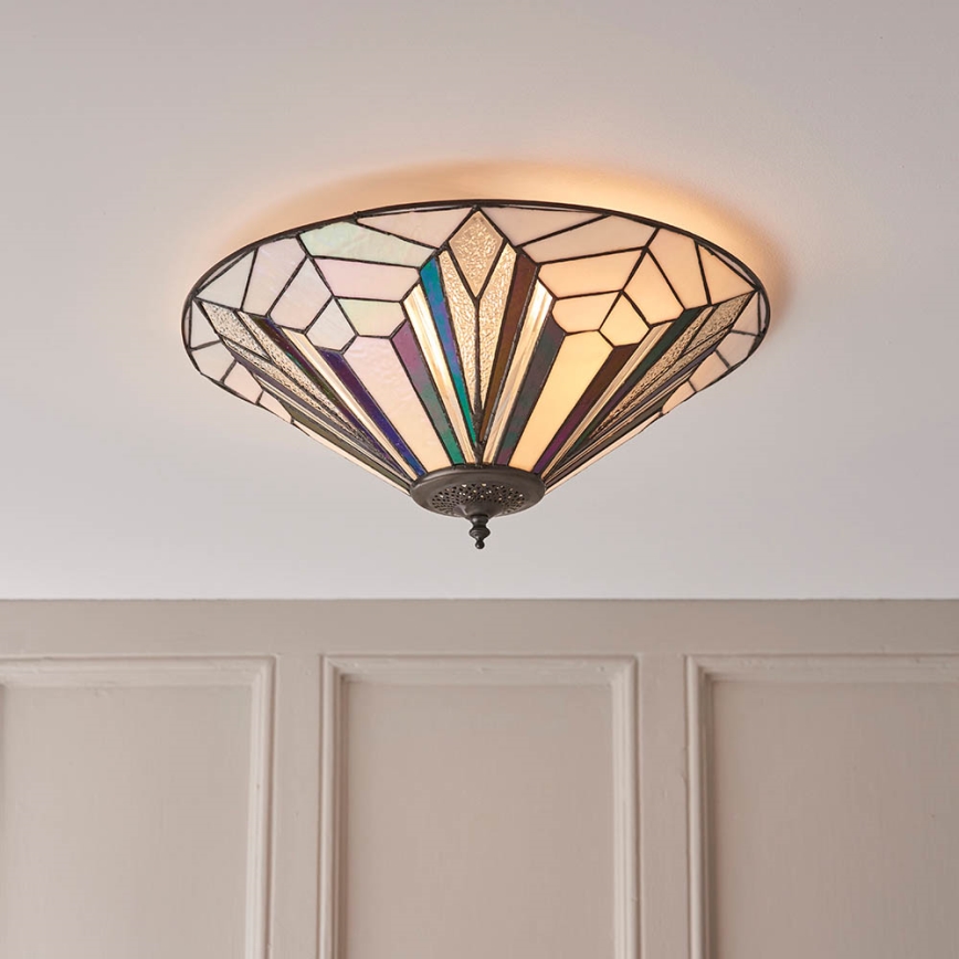 Endon 63935 - Iluminação de teto ASTORIA 2xE27/60W/230V diâmetro 48 cm
