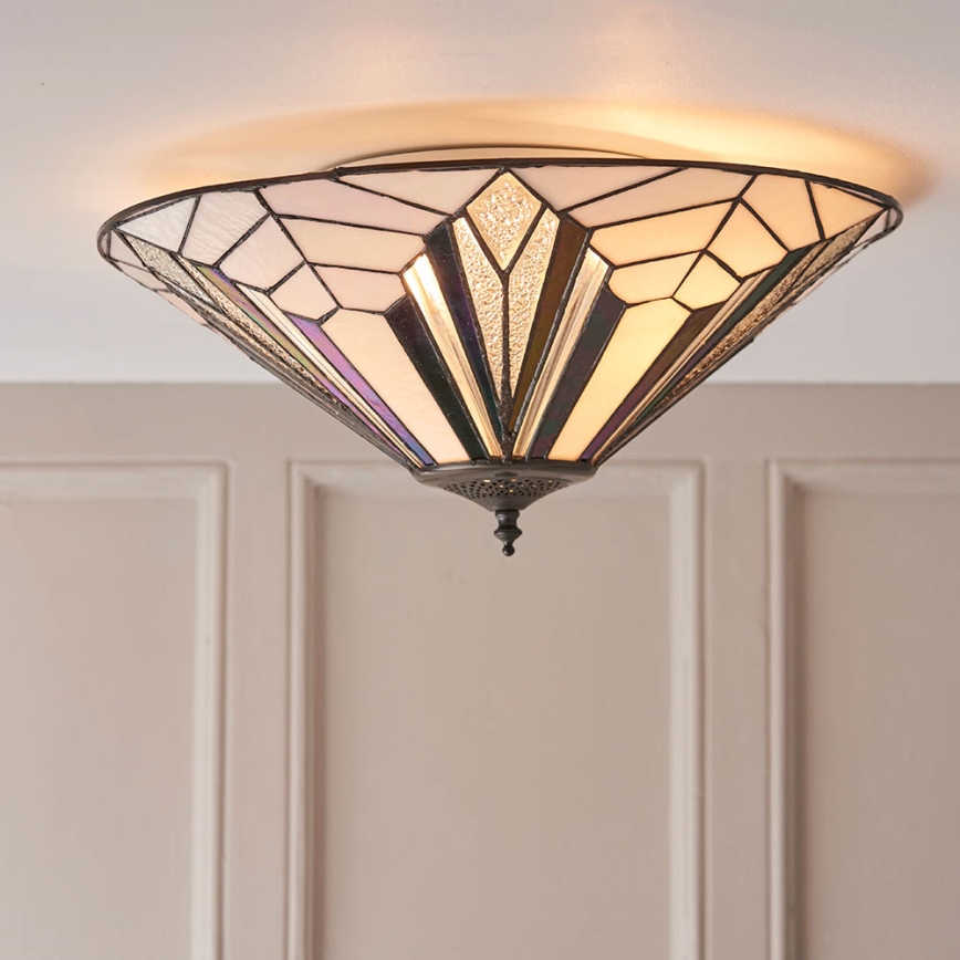 Endon 63935 - Iluminação de teto ASTORIA 2xE27/60W/230V diâmetro 48 cm