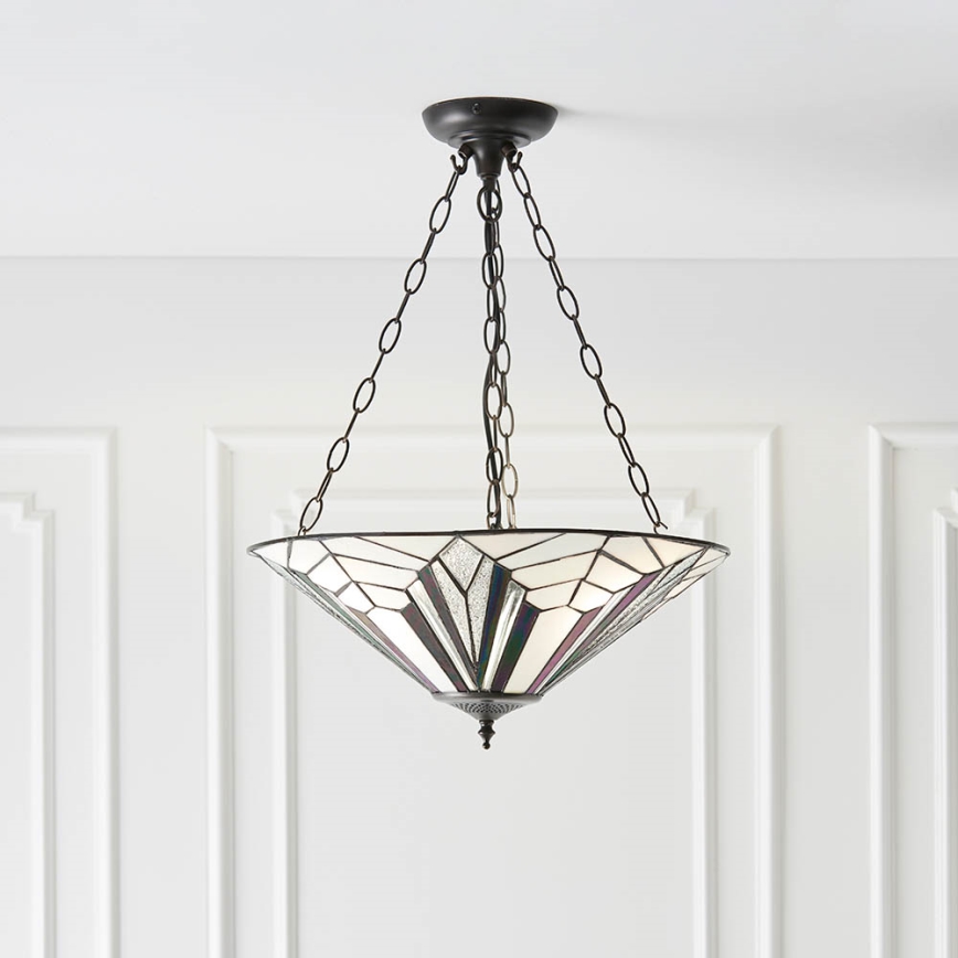 Endon 63936 - Candeeiro suspenso ASTORIA 3xE27/60W/230V diâmetro 48 cm