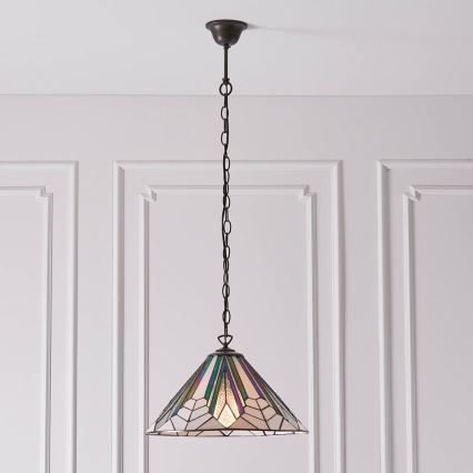 Endon 63937 - Candeeiro suspenso ASTORIA 1xE27/60W/230V diâmetro 40 cm