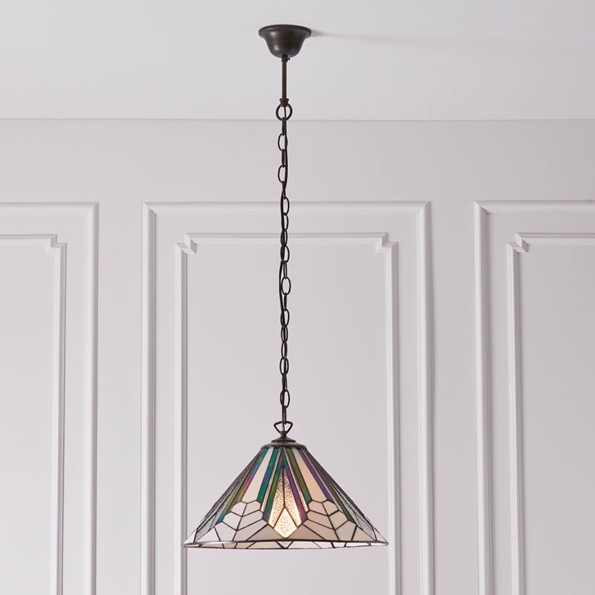 Endon 63937 - Candeeiro suspenso ASTORIA 1xE27/60W/230V diâmetro 40 cm
