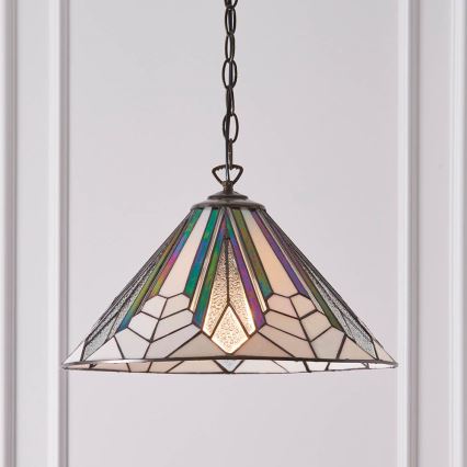 Endon 63937 - Candeeiro suspenso ASTORIA 1xE27/60W/230V diâmetro 40 cm