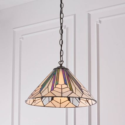 Endon 63937 - Candeeiro suspenso ASTORIA 1xE27/60W/230V diâmetro 40 cm