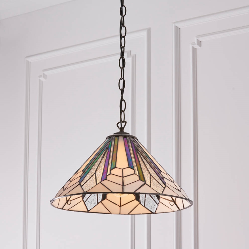 Endon 63937 - Candeeiro suspenso ASTORIA 1xE27/60W/230V diâmetro 40 cm