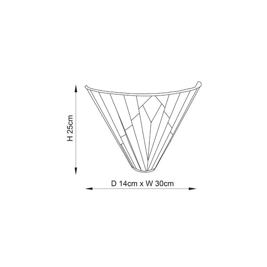 Endon 63940 - Iluminação de parede ASTORIA 1xE14/40W/230V