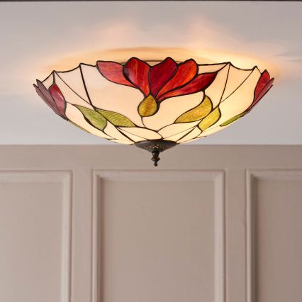 Endon 63960 - Candeeiro de tecto BOTANICA 2xE27/60W/230V, diâmetro 45 cm