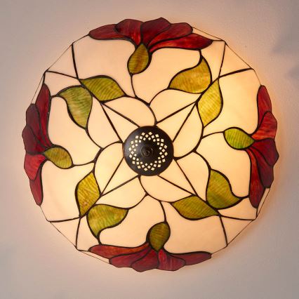 Endon 63960 - Candeeiro de tecto BOTANICA 2xE27/60W/230V, diâmetro 45 cm