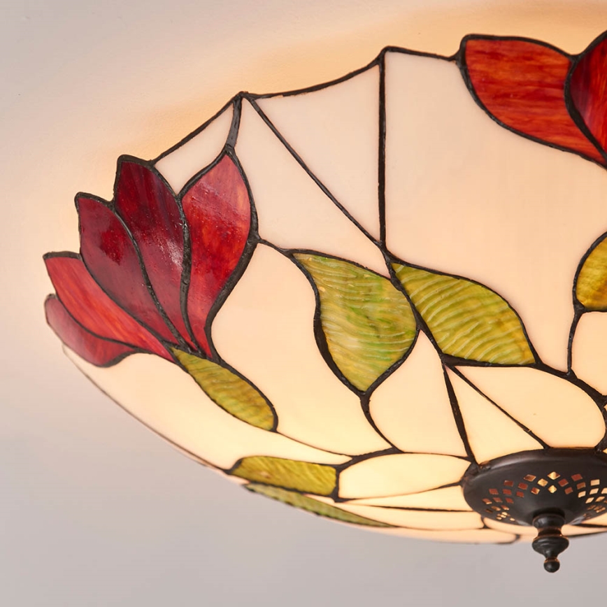 Endon 63960 - Candeeiro de tecto BOTANICA 2xE27/60W/230V, diâmetro 45 cm
