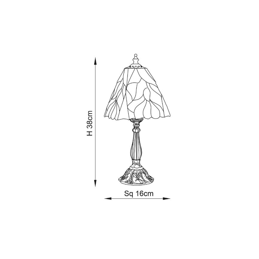 Endon 63963 - Candeeiro de mesa BOTANICA 1xE14/40W/230V diâmetro 16 cm