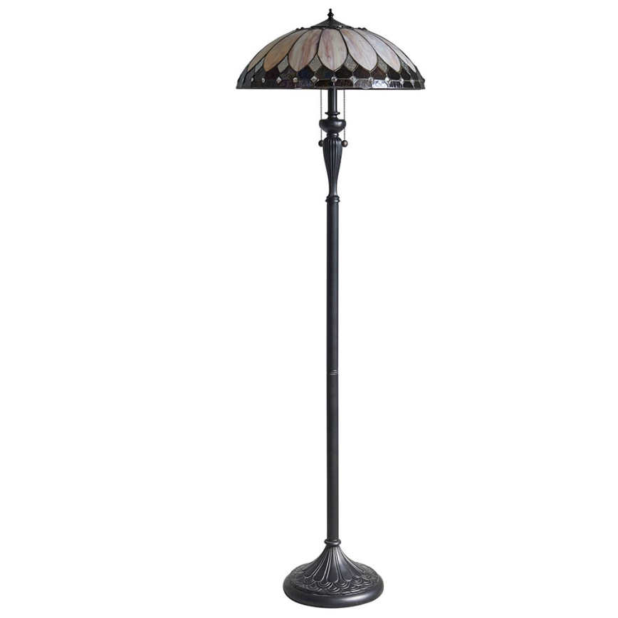 Endon 63972 - Candeeiro de pé BROOKLYN 2xE27/60W/230V diâmetro 50 cm