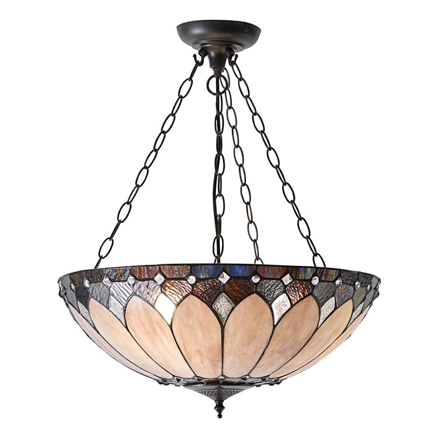 Endon 63976 - Lustre suspenso com corrente BROOKLYN 3xE27/60W/230V diâmetro 50 cm