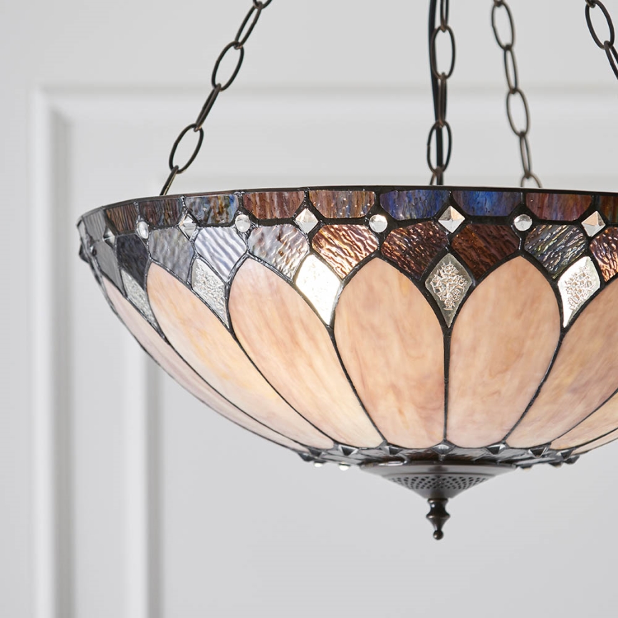 Endon 63976 - Lustre suspenso com corrente BROOKLYN 3xE27/60W/230V diâmetro 50 cm