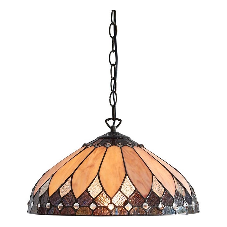 Endon 63977 - Candeeiro suspenso BROOKLYN 1xE27/60W/230V diâmetro 40 cm