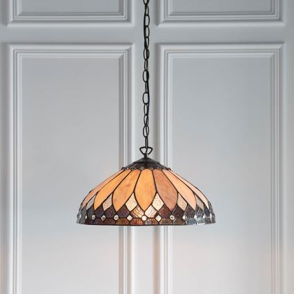 Endon 63977 - Candeeiro suspenso BROOKLYN 1xE27/60W/230V diâmetro 40 cm