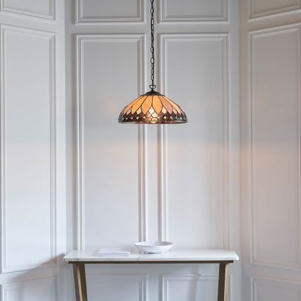 Endon 63977 - Candeeiro suspenso BROOKLYN 1xE27/60W/230V diâmetro 40 cm