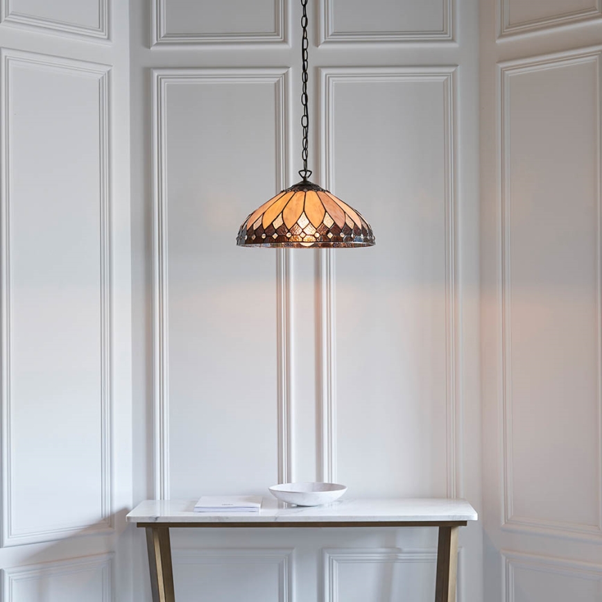 Endon 63977 - Candeeiro suspenso BROOKLYN 1xE27/60W/230V diâmetro 40 cm
