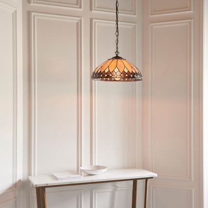 Endon 63977 - Candeeiro suspenso BROOKLYN 1xE27/60W/230V diâmetro 40 cm
