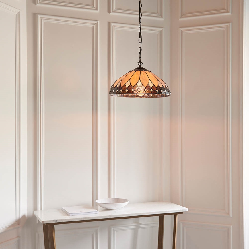 Endon 63977 - Candeeiro suspenso BROOKLYN 1xE27/60W/230V diâmetro 40 cm