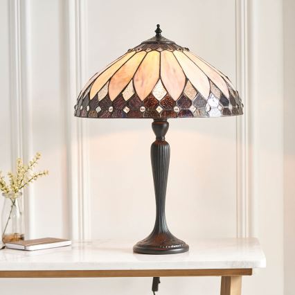 Endon 63982 - Candeeiro de mesa BROOKLYN 1xE27/60W/230V diâmetro 40 cm