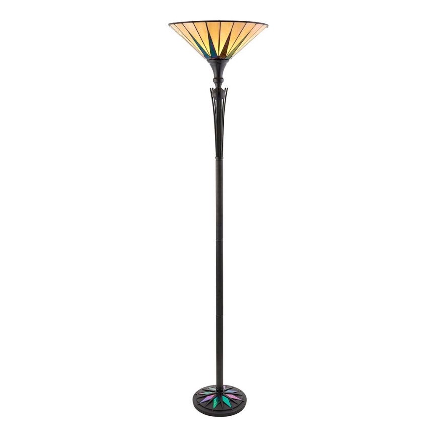 Endon 64042 - Candeeiro de chão DARK STAR 1xE27/60W/230V diâmetro 42 cm