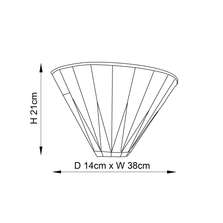 Endon 64046 - Iluminação de parede DARK STAR 1xE14/40W/230V