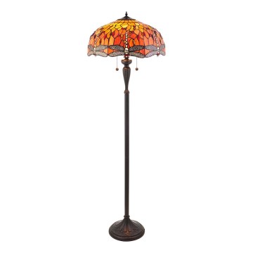 Endon 64070 - Candeeiro de chão LIBÉLULA 2xE27/60W/230V diâmetro 50 cm
