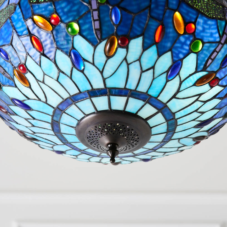 Endon 64075 - Lustre com corrente DRAGONFLY, 3xE27/60W/230V, Ø 41 cm