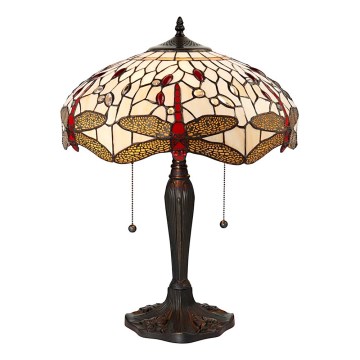 Endon 64085 - Candeeiro de mesa LIBÉLULA 2xE27/60W/230V diâmetro 41 cm