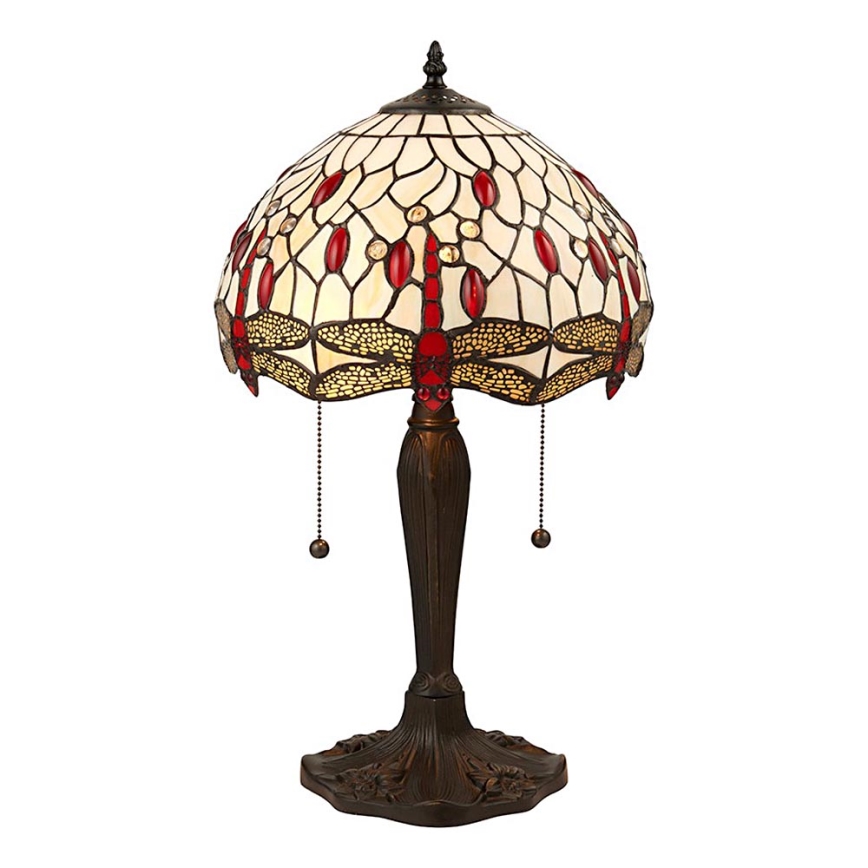 Endon 64086 - Candeeiro de mesa LIBÉLULA 2xE27/60W/230V diâmetro 30 cm
