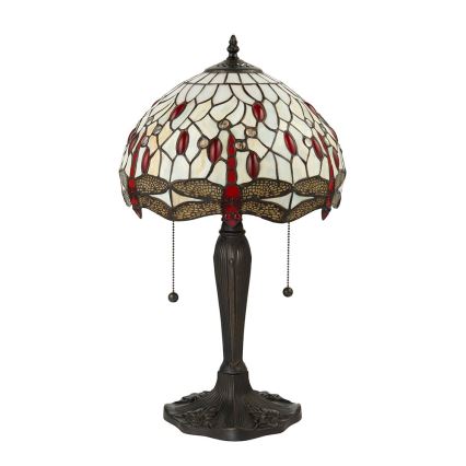 Endon 64086 - Candeeiro de mesa LIBÉLULA 2xE27/60W/230V diâmetro 30 cm