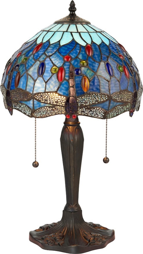Endon 64090 - Candeeiro de mesa DRAGONFLY 2xE27/60W/230V Ø 30 cm