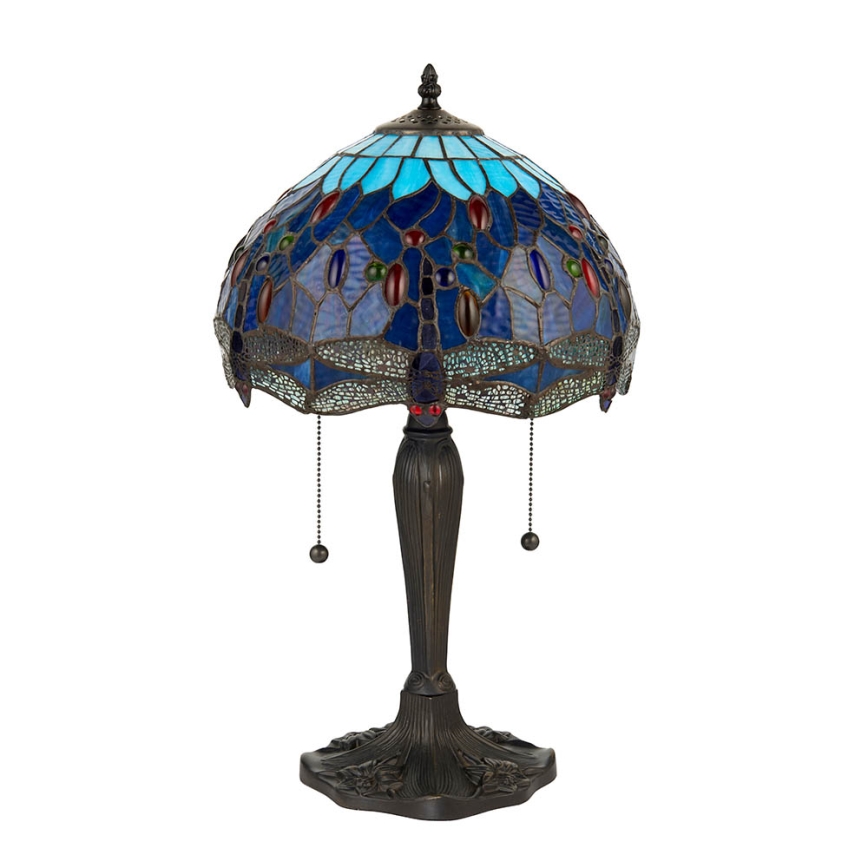 Endon 64090 - Candeeiro de mesa DRAGONFLY 2xE27/60W/230V Ø 30 cm