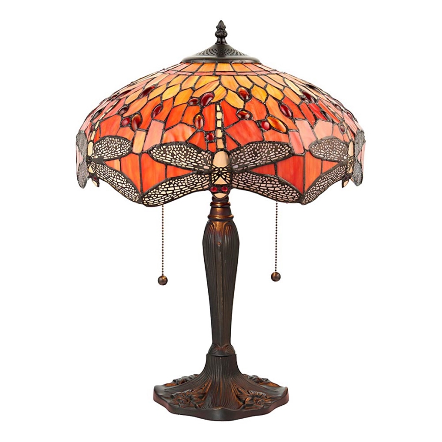 Endon 64093 - Candeeiro de mesa DRAGONFLY 2xE27/60W/230V Ø 41 cm