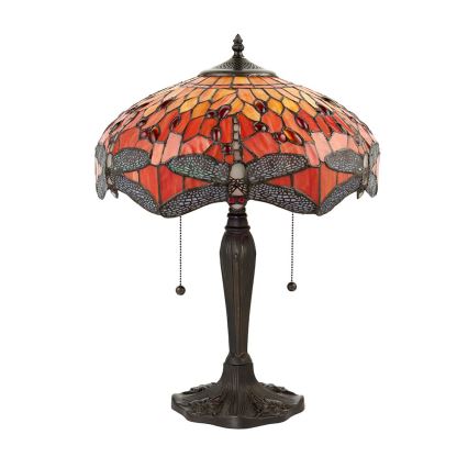Endon 64093 - Candeeiro de mesa DRAGONFLY 2xE27/60W/230V Ø 41 cm