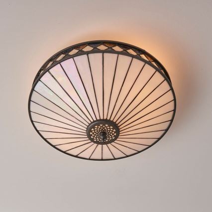 Endon 64145 - Iluminação de teto FARGO 2xE27/60W/230V diâmetro 41,5 cm