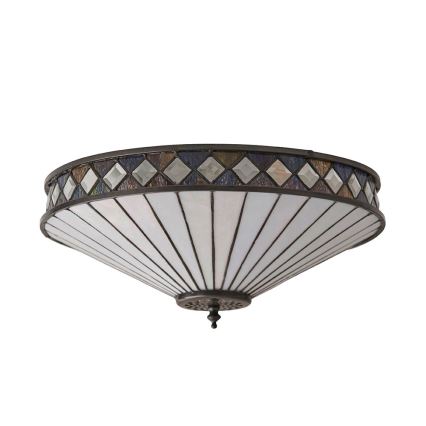 Endon 64145 - Iluminação de teto FARGO 2xE27/60W/230V diâmetro 41,5 cm
