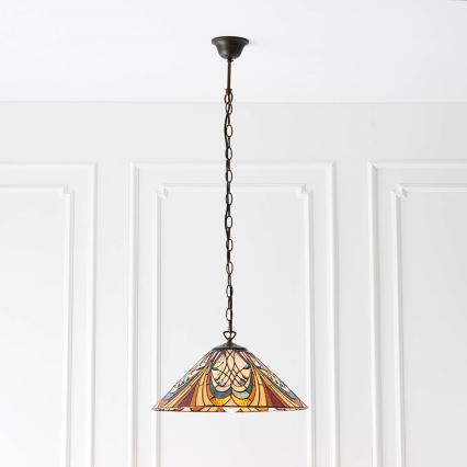 Endon 64162 - Candeeiro suspenso HECTOR 1xE27/60W/230V diâmetro 40 cm