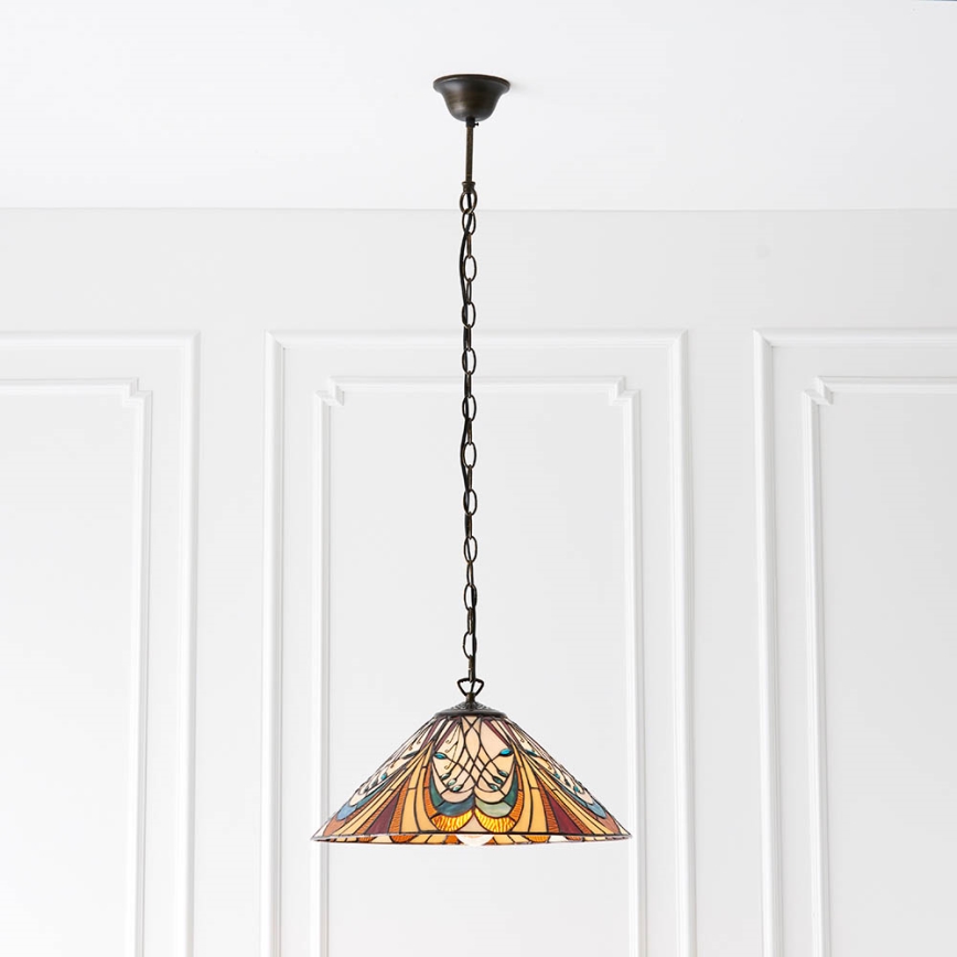Endon 64162 - Candeeiro suspenso HECTOR 1xE27/60W/230V diâmetro 40 cm