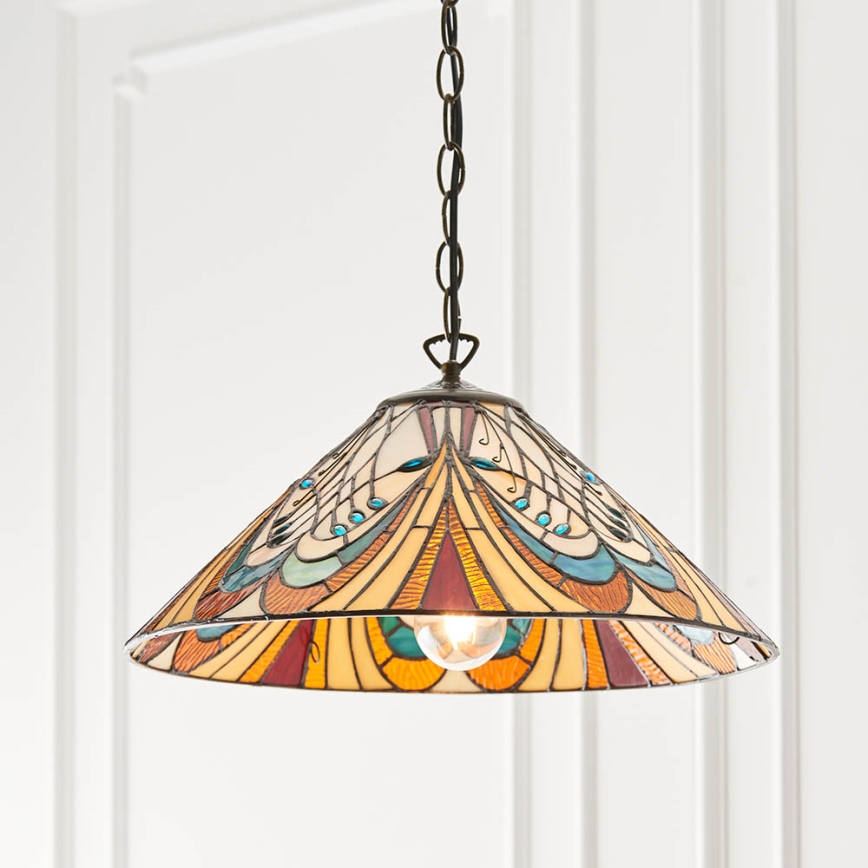 Endon 64162 - Candeeiro suspenso HECTOR 1xE27/60W/230V diâmetro 40 cm
