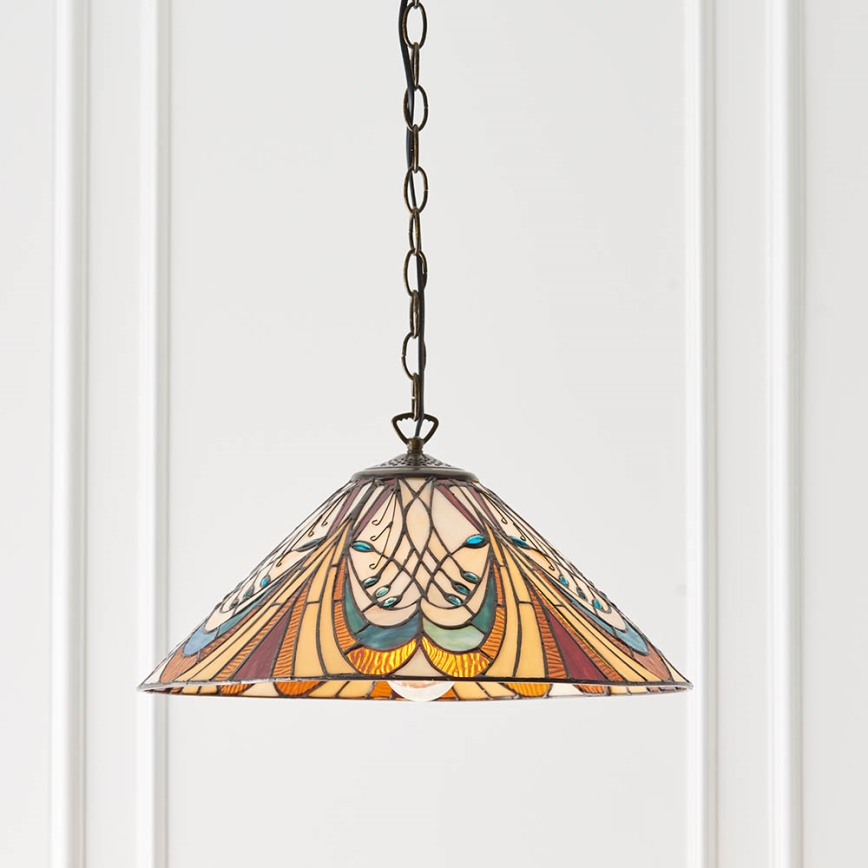 Endon 64162 - Candeeiro suspenso HECTOR 1xE27/60W/230V diâmetro 40 cm