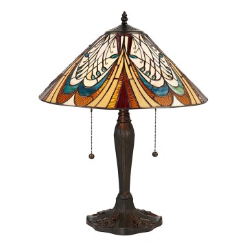 Endon 64163 - Candeeiro de mesa HECTOR 2xE27/60W/230V Ø 40 cm