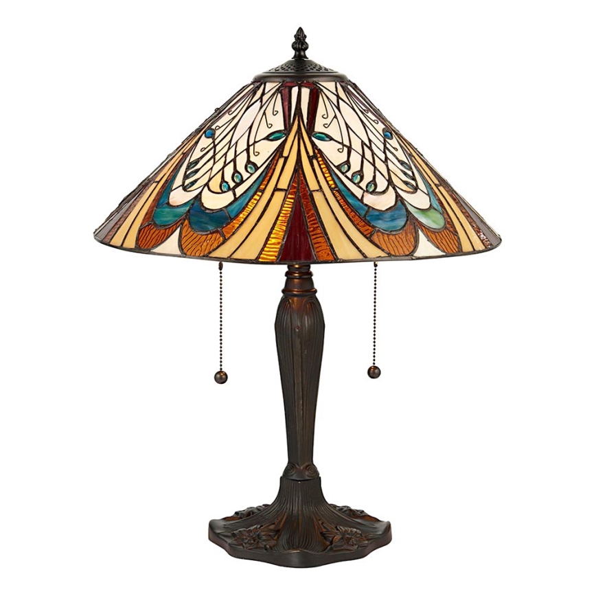 Endon 64163 - Candeeiro de mesa HECTOR 2xE27/60W/230V Ø 40 cm