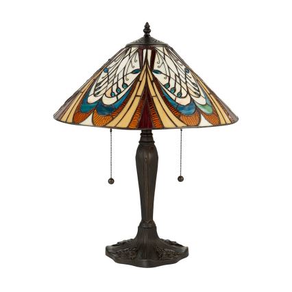 Endon 64163 - Candeeiro de mesa HECTOR 2xE27/60W/230V Ø 40 cm