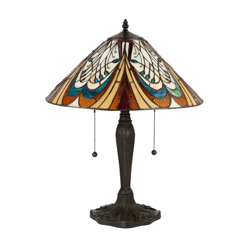 Endon 64163 - Candeeiro de mesa HECTOR 2xE27/60W/230V Ø 40 cm